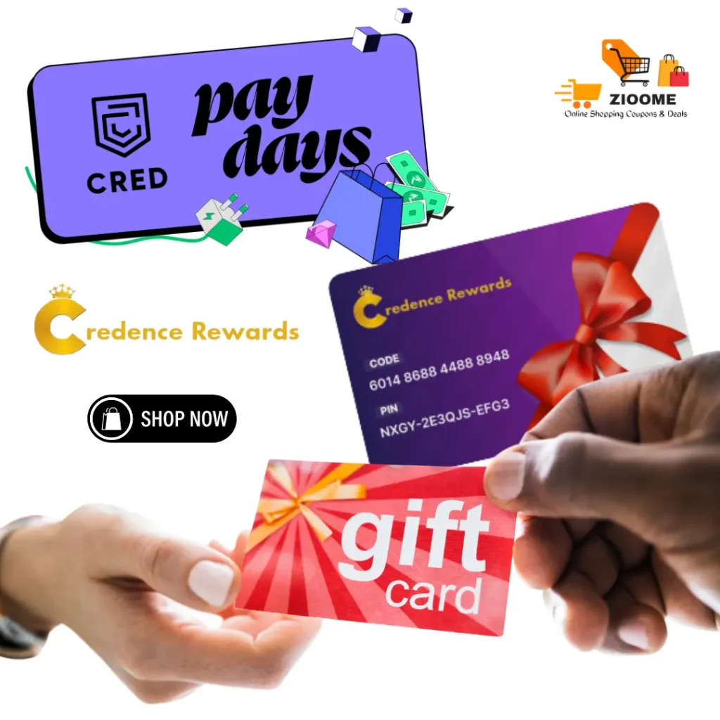 Amazon Pay Egift card buy Min. Rs.100 & Get Rs. 10 Cashback At CRED x 4 ...